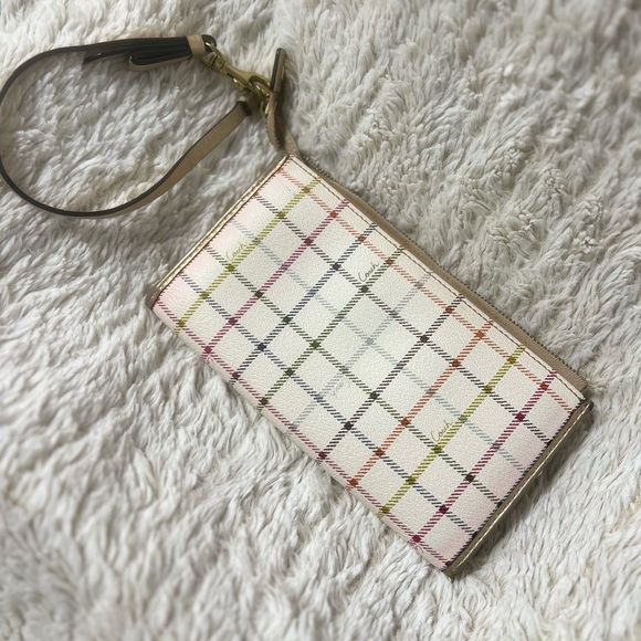 COACH tattersall wristlet - Picture 3 of 4